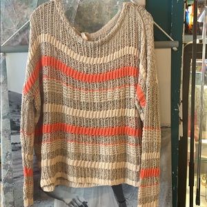 Striped knit sweater